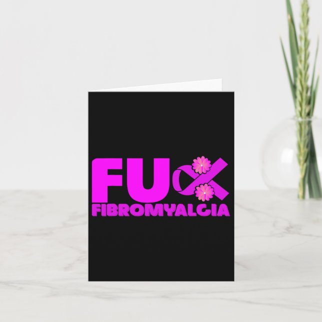 Fibromyalgia Family Fibromyalgia Awareness  Card (Front)