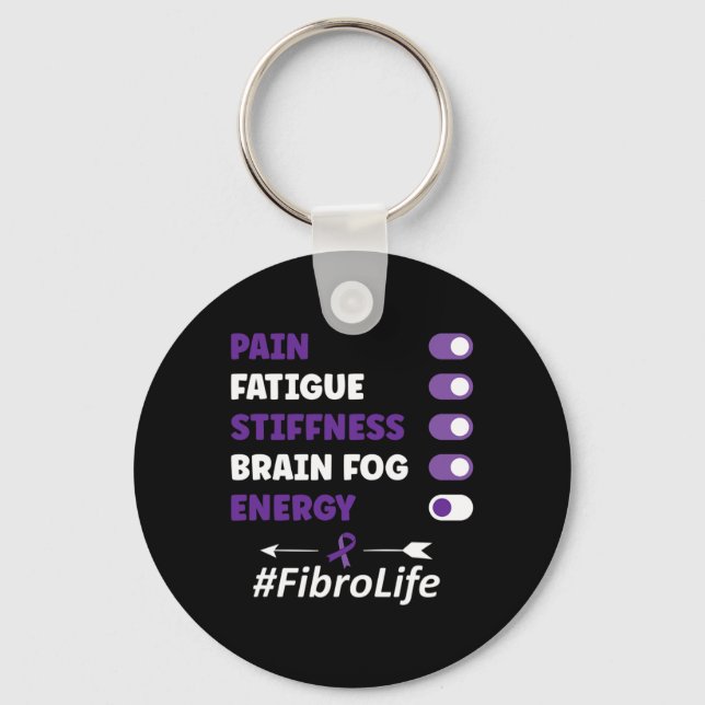 Fibromyalgia Fibromyalgia Awareness  Keychain (Front)