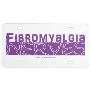 Fibromyalgia Gets on my Nerves License Plate