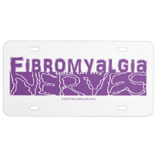 Fibromyalgia Gets on my Nerves License Plate