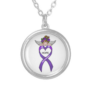 Fibromyalgia Hope Silver Plated Necklace