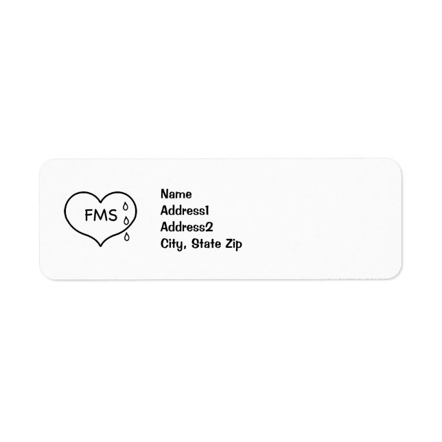 Fibromyalgia Humaneness Campaign Address Labels (Front)