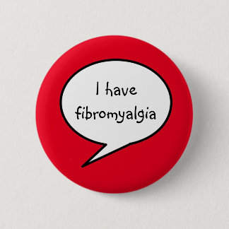 fibromyalgia, red awareness button