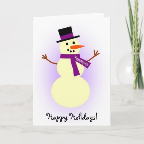 Fibromyalgia Snowman card