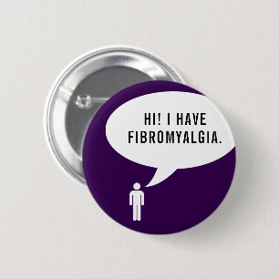 FIBROMYALGIA speech bubble Button