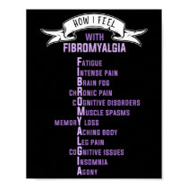 Fibromyalgia Spoonie & Fibro Awareness This Is Poster