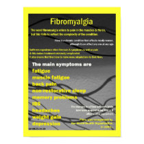 fibromyalgia symptoms poster