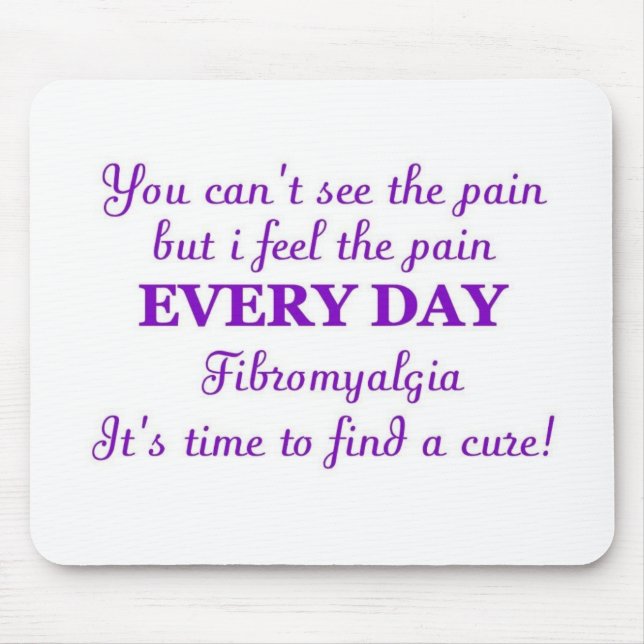 Fibromyalgia - time for a cure mouse pad (Front)