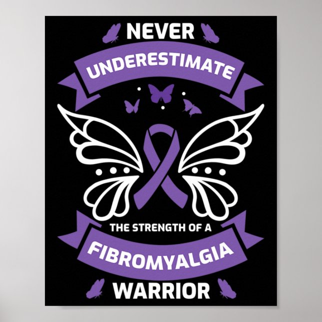 Fibromyalgia Warrior Awareness  Poster (Front)