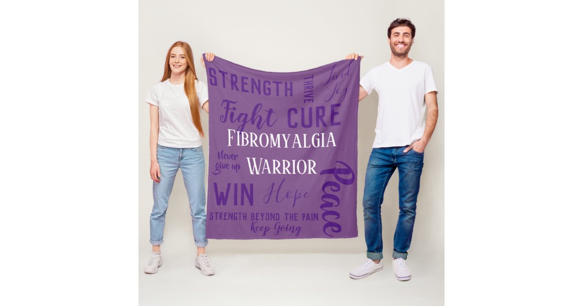 Fibromyalgia Warrior blanket Zazzle