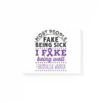 Fibromyalgia Warrior Fake Being Well Post-it Notes