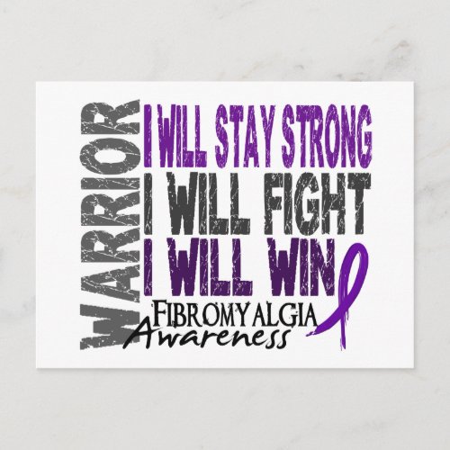 Fibromyalgia Warrior Postcard