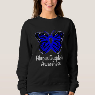 Fibrous Dysplasia Awareness Warrior Support Blue R Sweatshirt
