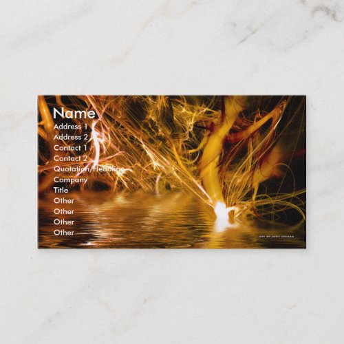 Fibrous Fantasy Business Card Template