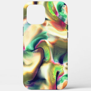 Fibrous staine of showy colors and smooth gradient iPhone 12 pro max case