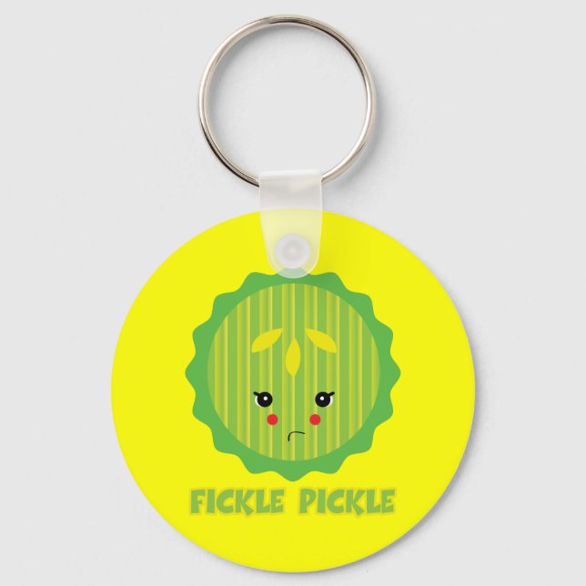fickle pickle keychain (Front)