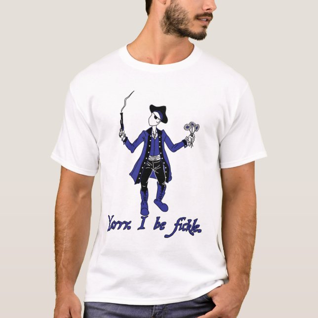 Fickle Pirate - Blue T-Shirt (Front)
