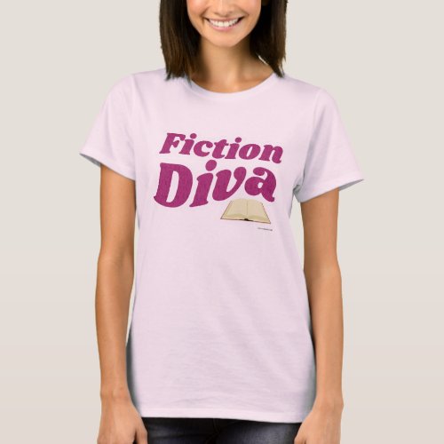 Fiction Diva Sassy Author Design Slogan T_Shirt