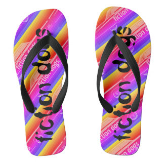 fiction dogs flip flops