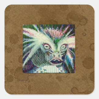 Fictional Animal Hybrid Square Sticker