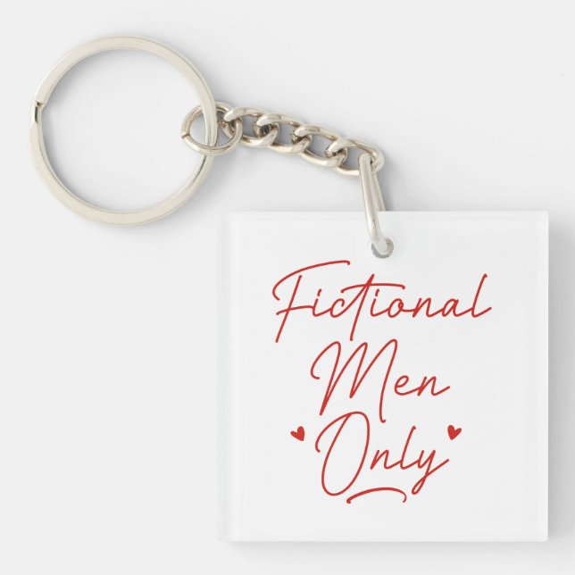 Fictional Men Only Keychain (Front)