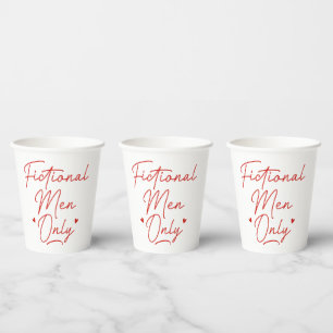 Fictional Men Only Paper Cups