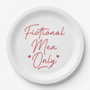 Fictional Men Only Paper Plates