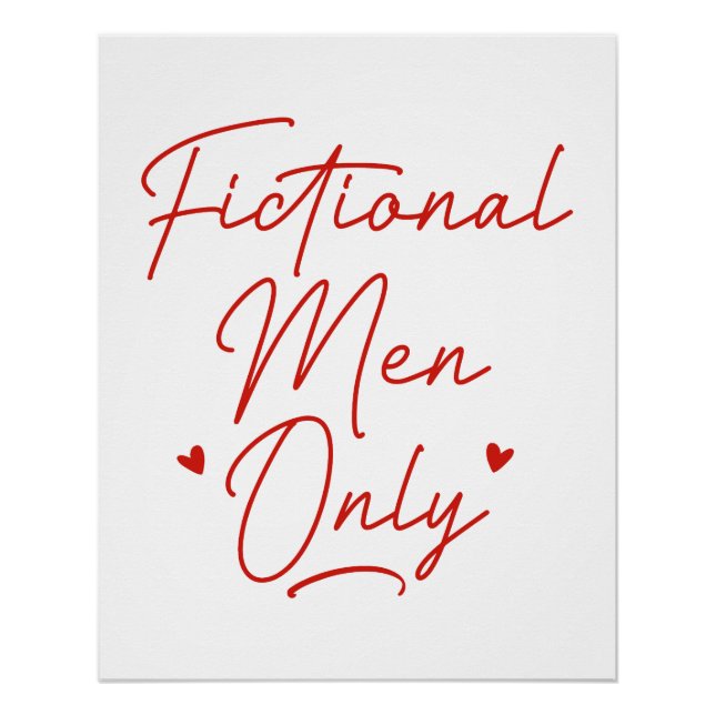 Fictional Men Only Poster (Front)