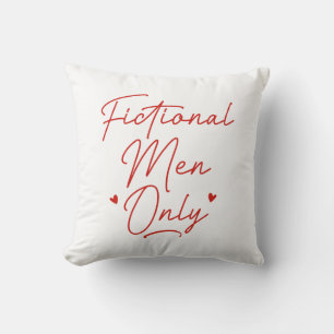 Fictional Men Only Throw Pillow