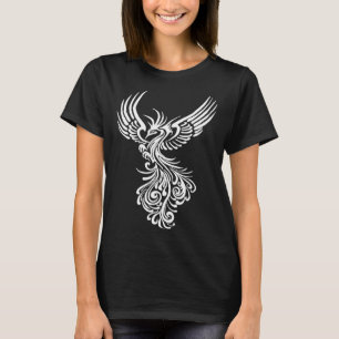Fictional Phoenix Creature In Flight Artistic Illu T-Shirt