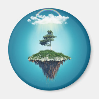 Fictitious floating island magnet