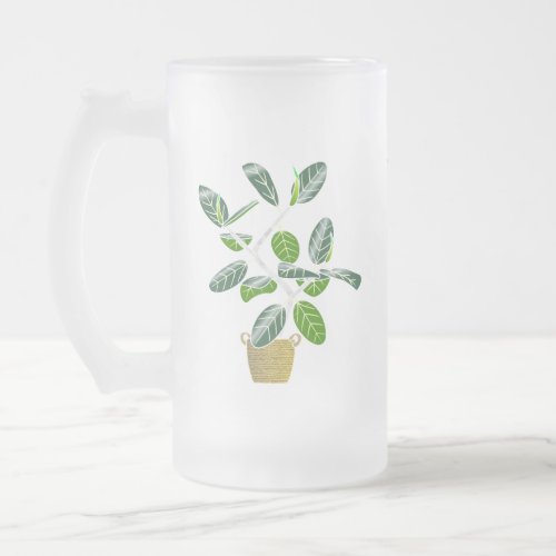 Ficus benghalensis Audrey Frosted Mug Stein 16oz
