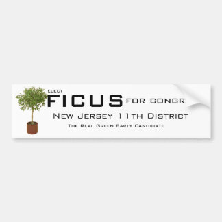 FICUS, for congress Bumper Sticker