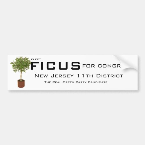 FICUS for congress Bumper Sticker