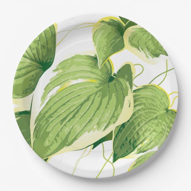 Ficus Plant 2 Paper Plates (Front)