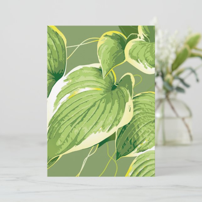 Ficus Plant 5 Thank You Card (Standing Front)