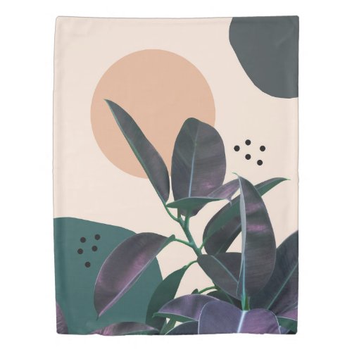 Ficus Summer Abstract Finesse 1 tropical decor  Duvet Cover