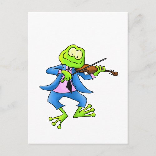 Fiddle Frog Postcard