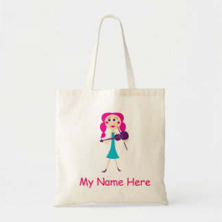 Fiddle Gal Tote Bag