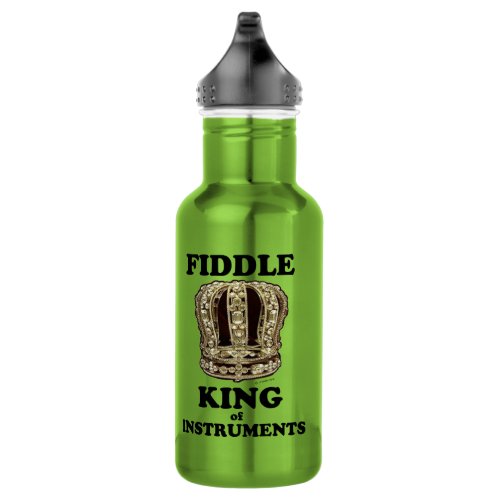 Fiddle King of Instruments Stainless Steel Water Bottle