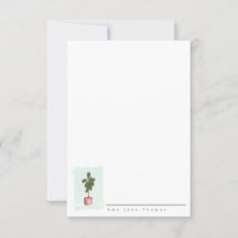 FIDDLE LEAF FIG Personalized Stationery Note Card