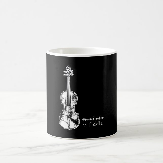 Fiddle Not Violin Bluegrass Country Music Gift Coffee Mug (Center)