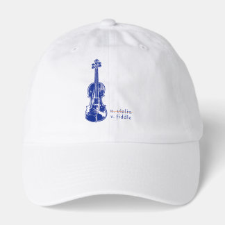 Fiddle Not Violin Bluegrass Country Music Gift Hat