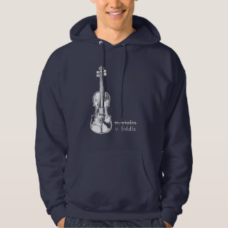 Fiddle Not Violin Bluegrass Country Music Gift Hoodie