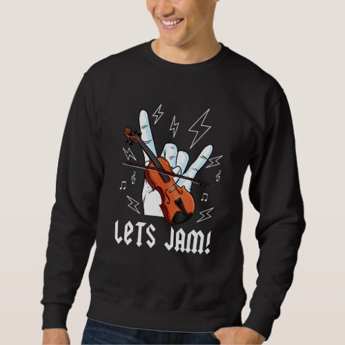 Fiddle Player   Fiddle Player Jam Session Sweatshirt