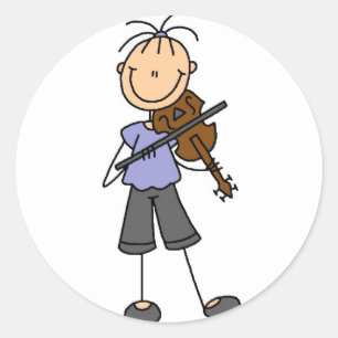 Fiddle Player Stickers Sticker