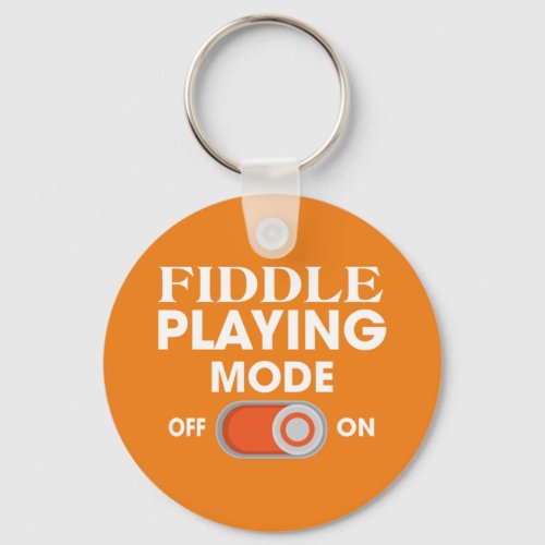 Fiddle Playing  Keychain