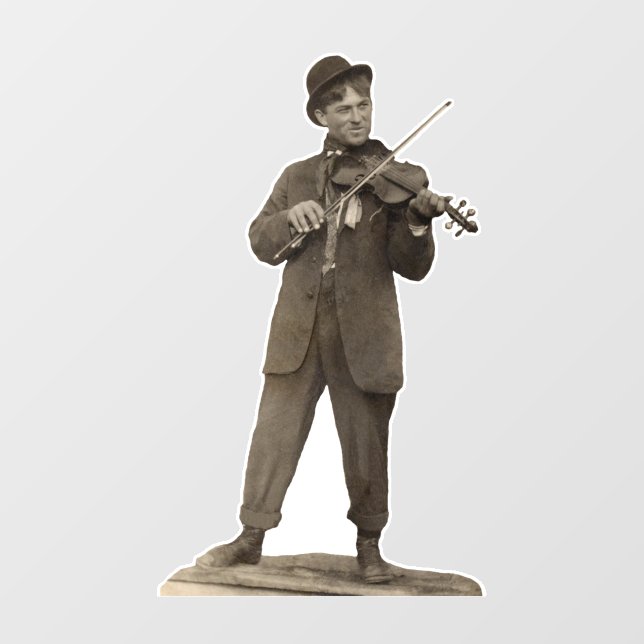 Fiddle Violin Player customizable 3D Statuette (Front)