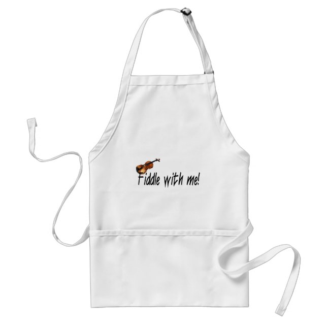 Fiddle with me! adult apron (Front)