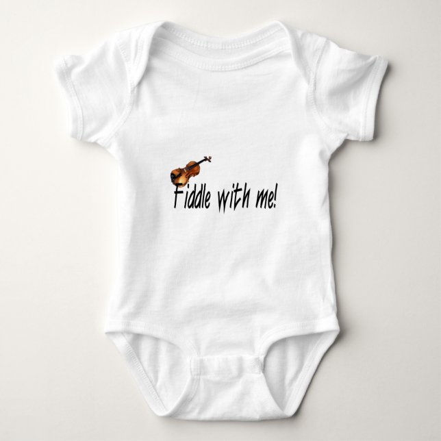 Fiddle with me! baby bodysuit (Front)